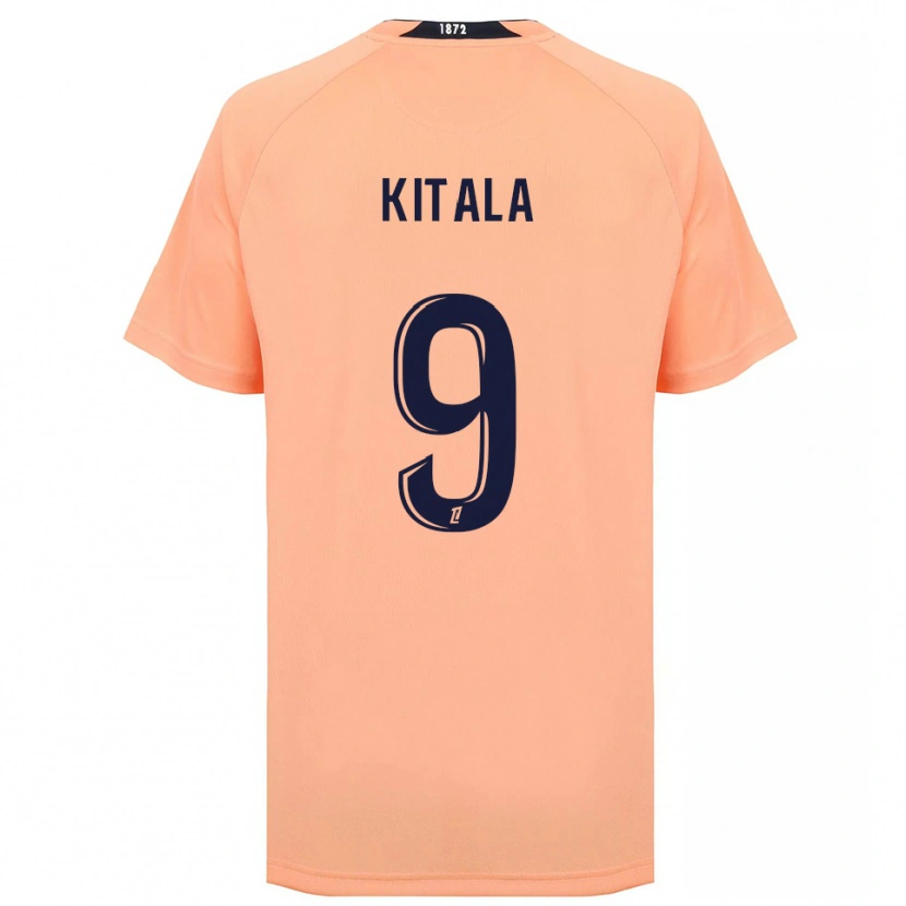 Danxen Mujer Camiseta Yann Kitala #9 Naranja Azul Marino 2ª Equipación 2025/26 La Camisa