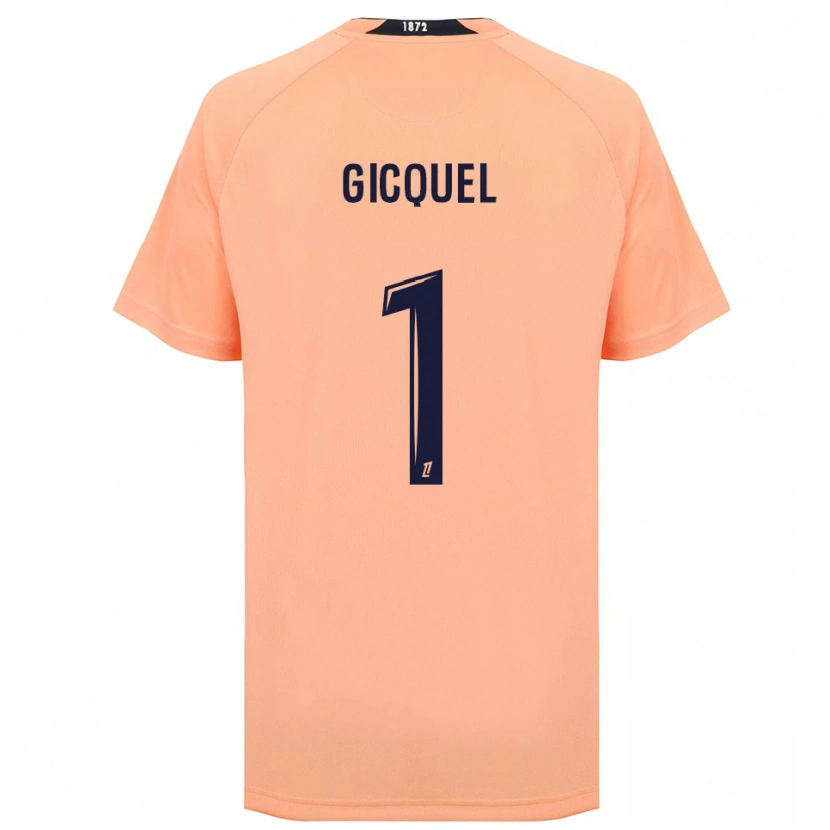 Danxen Mujer Camiseta Mathyss Gicquel #1 Naranja Azul Marino 2ª Equipación 2025/26 La Camisa