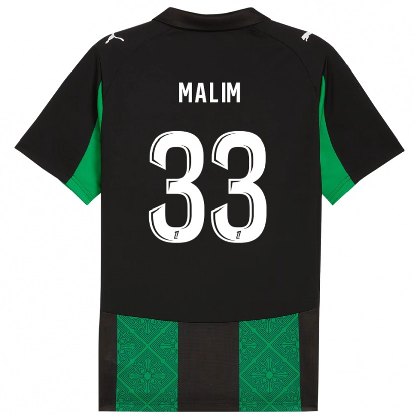 Danxen Mujer Camiseta Yasmina Malim #33 Negro Verde 2ª Equipación 2025/26 La Camisa
