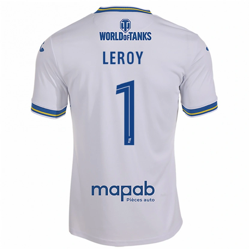 Danxen Mujer Camiseta Benjamin Leroy #1 Blanco Celeste 2ª Equipación 2025/26 La Camisa