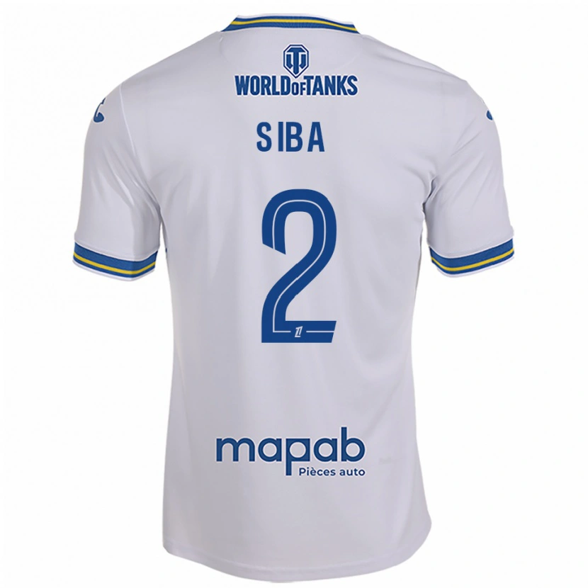Danxen Mujer Camiseta Stevan Siba #2 Blanco Celeste 2ª Equipación 2025/26 La Camisa