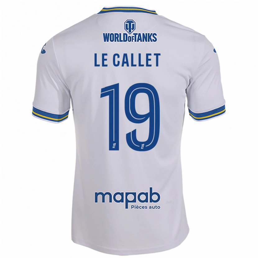 Danxen Mujer Camiseta Tiago Le Callet #19 Blanco Celeste 2ª Equipación 2025/26 La Camisa