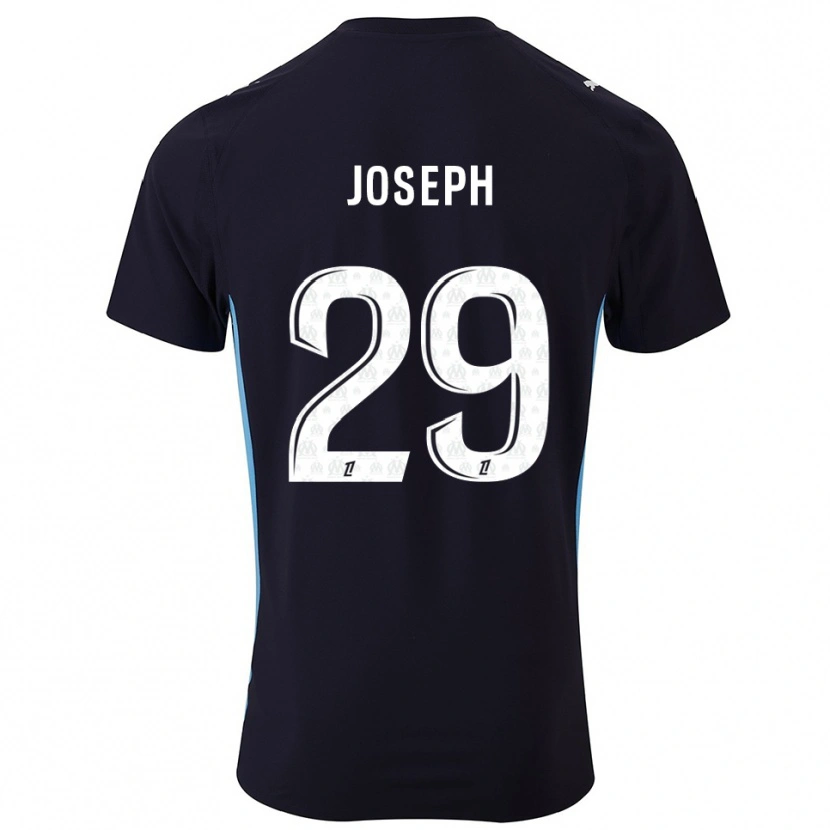 Danxen Mujer Camiseta Darlina Joseph #29 Negro Celeste 2ª Equipación 2025/26 La Camisa
