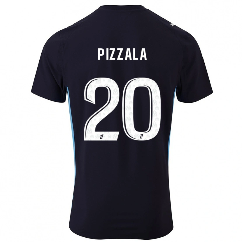 Danxen Mujer Camiseta Caroline Pizzala #20 Negro Celeste 2ª Equipación 2025/26 La Camisa