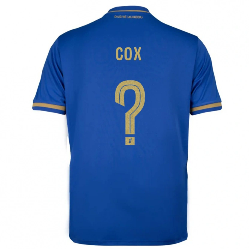 Danxen Mujer Camiseta Matthew Cox #0 Azul Oro 2ª Equipación 2025/26 La Camisa
