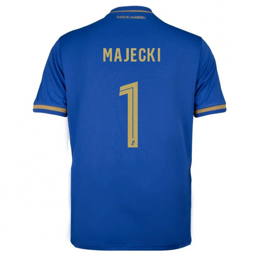 Danxen Mujer Camiseta Radoslaw Majecki #1 Azul Oro 2ª Equipación 2025/26 La Camisa