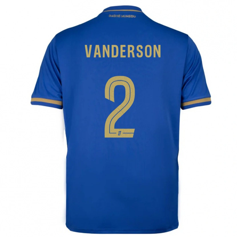 Danxen Mujer Camiseta Vanderson #2 Azul Oro 2ª Equipación 2025/26 La Camisa