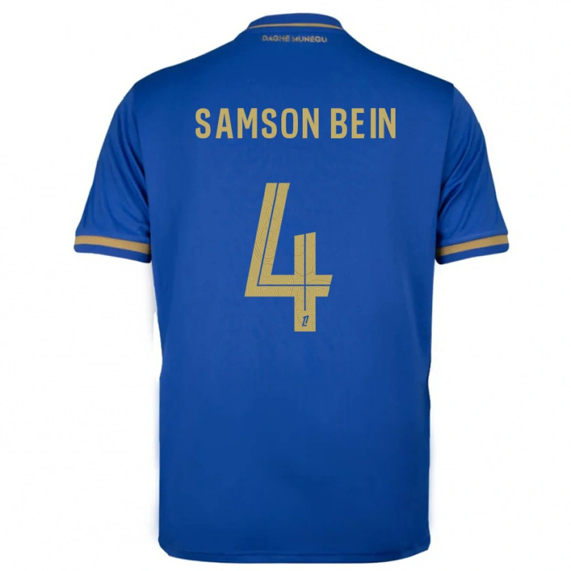 Danxen Mujer Camiseta Sirak Bein #4 Azul Oro 2ª Equipación 2025/26 La Camisa