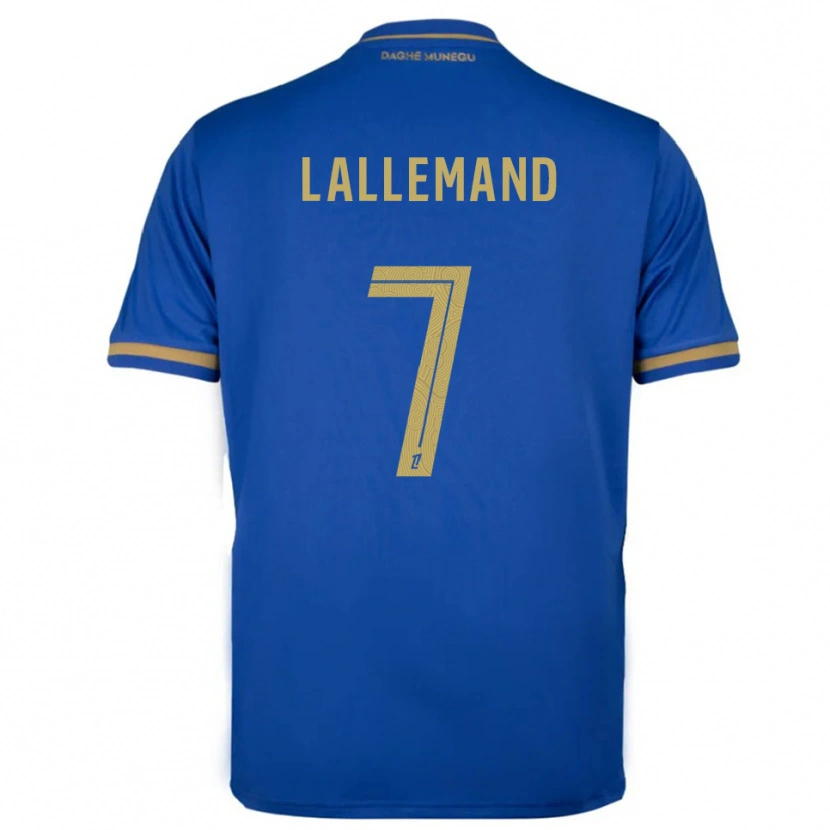 Danxen Mujer Camiseta Nassim Lallemand #7 Azul Oro 2ª Equipación 2025/26 La Camisa
