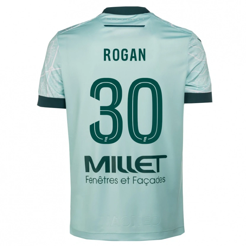 Danxen Mujer Camiseta Manja Rogan #30 Verde Blanco 2ª Equipación 2025/26 La Camisa