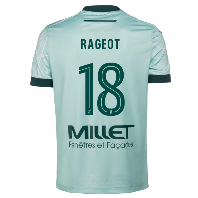 Danxen Mujer Camiseta Lalie Rageot #18 Verde Blanco 2ª Equipación 2025/26 La Camisa