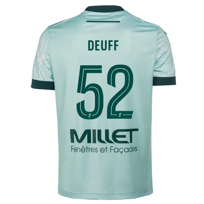 Danxen Mujer Camiseta Bahmed Deuff #52 Verde Blanco 2ª Equipación 2025/26 La Camisa