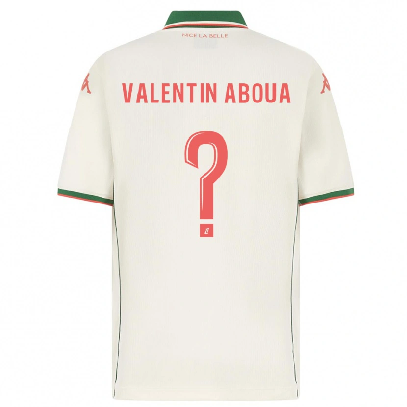 Danxen Mujer Camiseta Louis Valentin Aboua #0 Blanco Verde 2ª Equipación 2025/26 La Camisa
