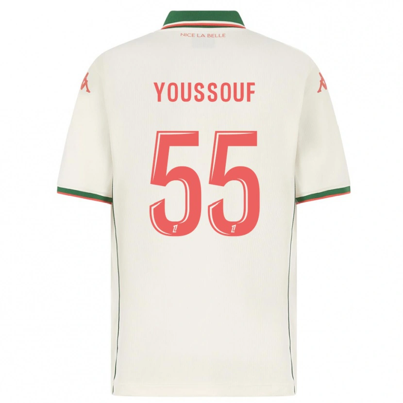 Danxen Mujer Camiseta Youssouf Ndayishimiye #55 Blanco Verde 2ª Equipación 2025/26 La Camisa