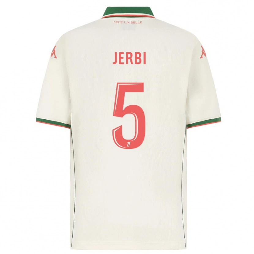 Danxen Mujer Camiseta Rayan Jerbi #5 Blanco Verde 2ª Equipación 2025/26 La Camisa