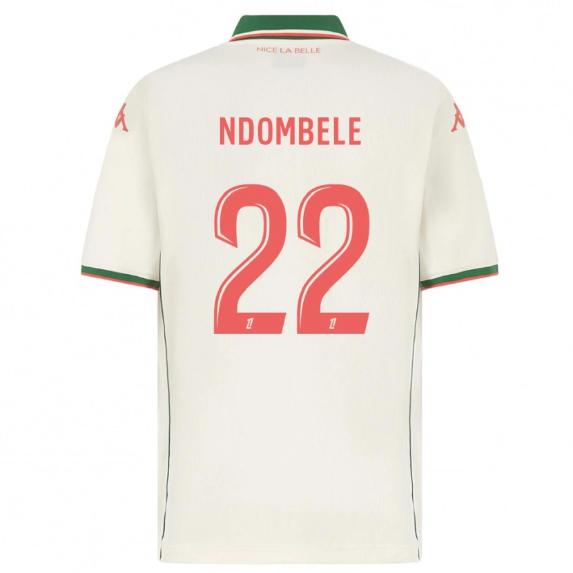 Danxen Mujer Camiseta Tanguy Ndombélé #22 Blanco Verde 2ª Equipación 2025/26 La Camisa