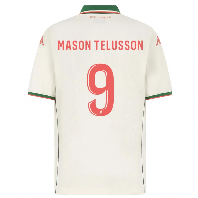 Danxen Mujer Camiseta Jah-Mason Telusson #9 Blanco Verde 2ª Equipación 2025/26 La Camisa