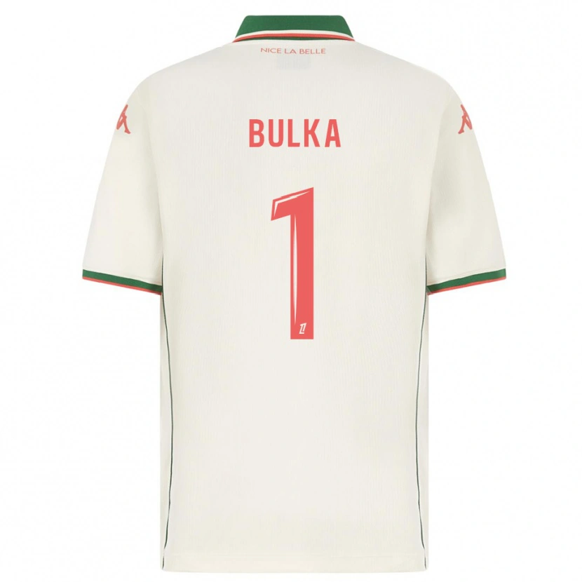 Danxen Mujer Camiseta Marcin Bulka #1 Blanco Verde 2ª Equipación 2025/26 La Camisa