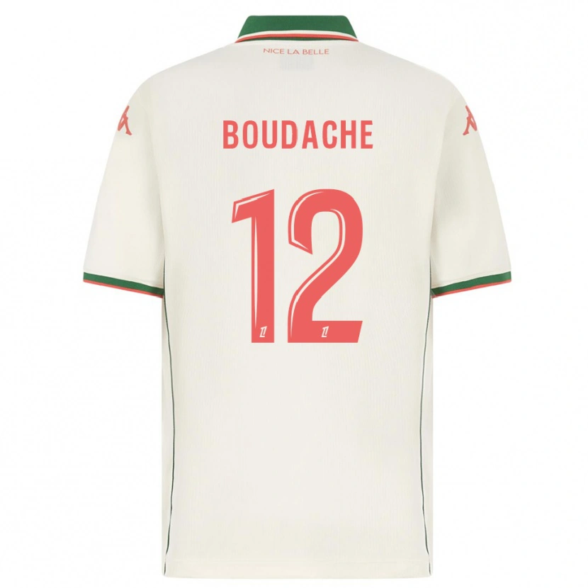 Danxen Mujer Camiseta Kaïl Boudache #12 Blanco Verde 2ª Equipación 2025/26 La Camisa