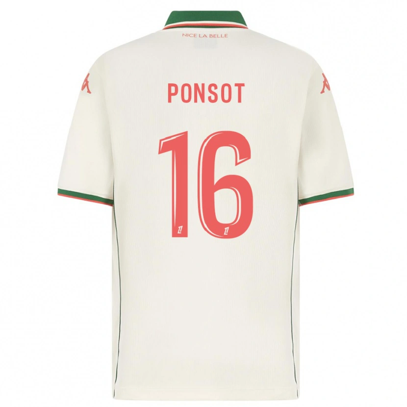 Danxen Mujer Camiseta Martin Ponsot #16 Blanco Verde 2ª Equipación 2025/26 La Camisa