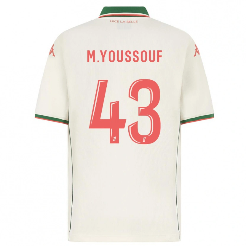 Danxen Mujer Camiseta Mousslim Youssouf #43 Blanco Verde 2ª Equipación 2025/26 La Camisa