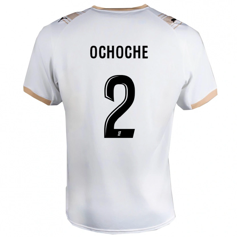 Danxen Mujer Camiseta Amos Ochoche #2 Blanco Negro 2ª Equipación 2025/26 La Camisa