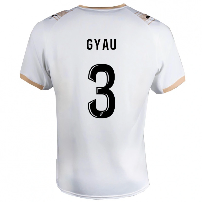 Danxen Mujer Camiseta Mia Gyau #3 Blanco Negro 2ª Equipación 2025/26 La Camisa
