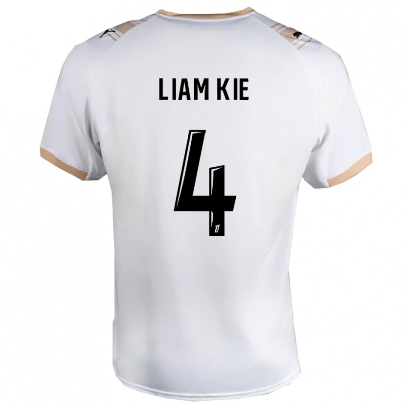 Danxen Mujer Camiseta Khalil-Liam Kie #4 Blanco Negro 2ª Equipación 2025/26 La Camisa