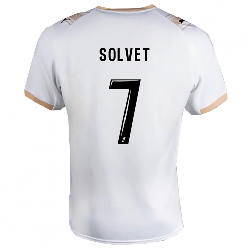 Danxen Mujer Camiseta Anddrys Solvet #7 Blanco Negro 2ª Equipación 2025/26 La Camisa