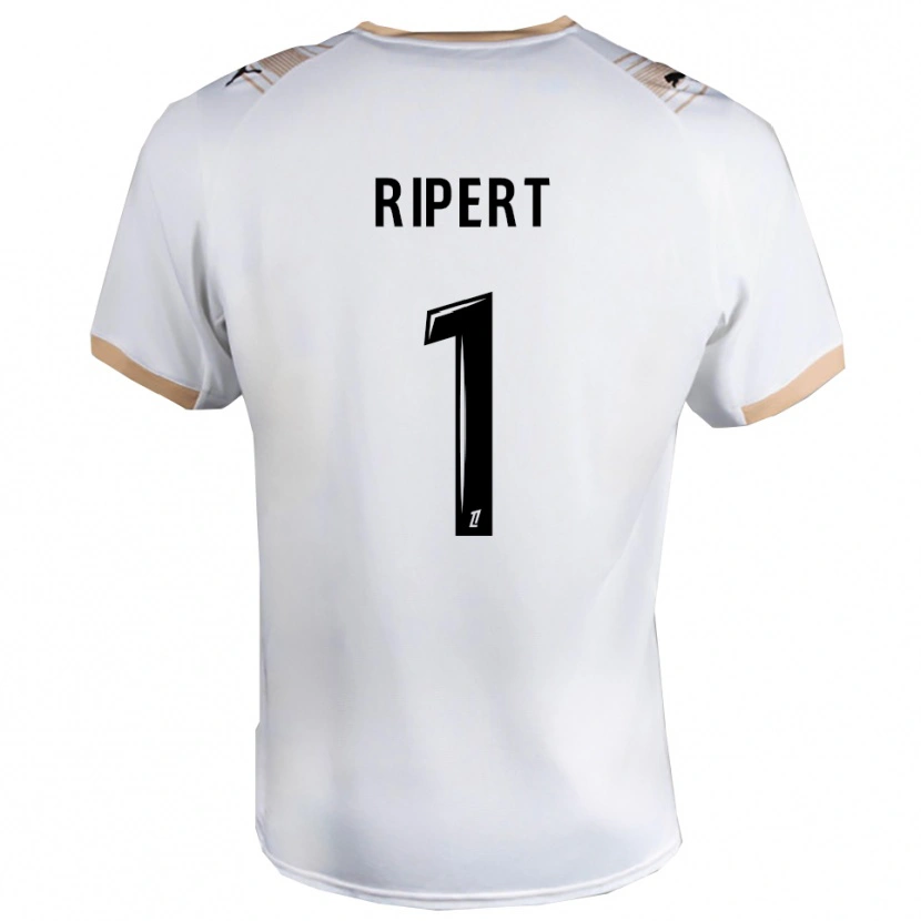 Danxen Mujer Camiseta Léo Ripert #1 Blanco Negro 2ª Equipación 2025/26 La Camisa