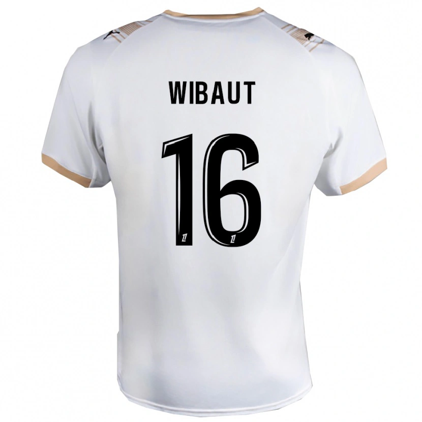 Danxen Mujer Camiseta Clara Wibaut #16 Blanco Negro 2ª Equipación 2025/26 La Camisa