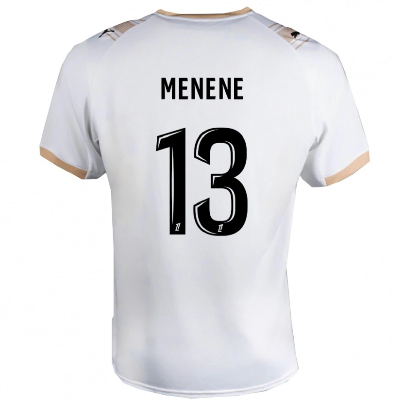 Danxen Mujer Camiseta Meyong Menene #13 Blanco Negro 2ª Equipación 2025/26 La Camisa