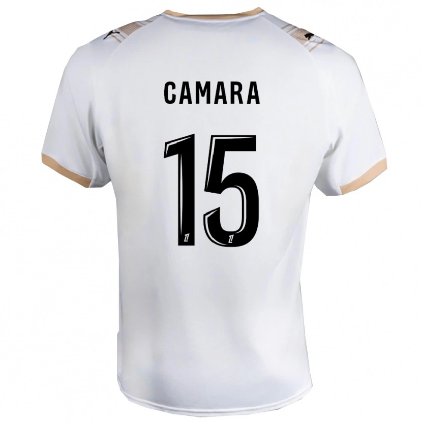 Danxen Mujer Camiseta Condé Camara #15 Blanco Negro 2ª Equipación 2025/26 La Camisa