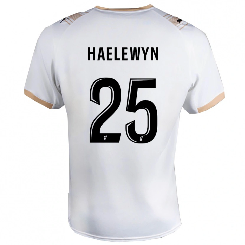 Danxen Mujer Camiseta Marion Haelewyn #25 Blanco Negro 2ª Equipación 2025/26 La Camisa