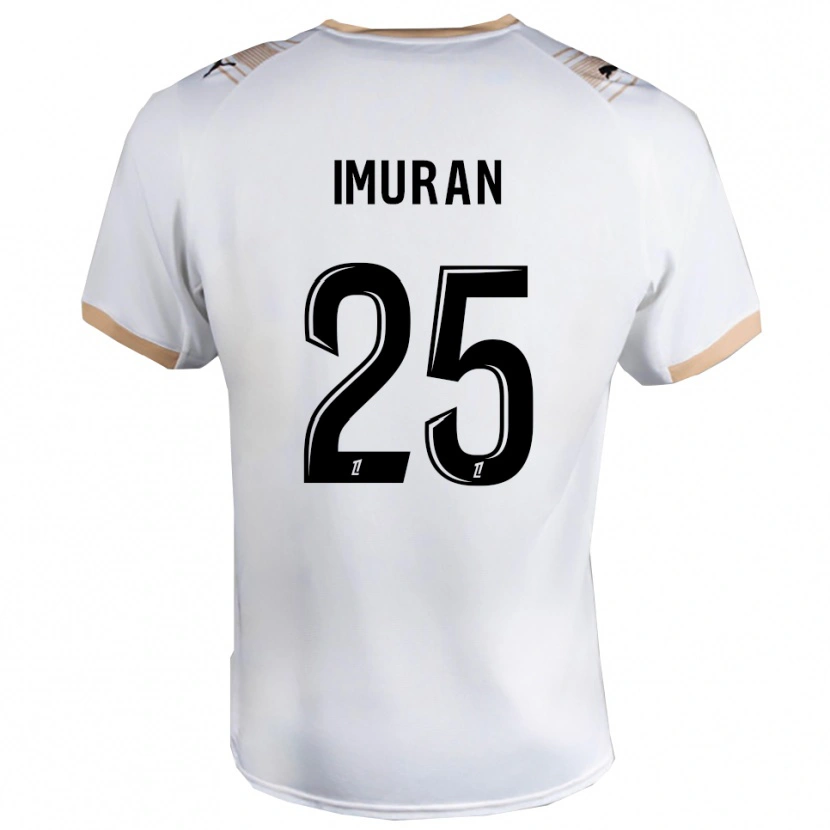 Danxen Mujer Camiseta Rofiat Adenike Imuran #25 Blanco Negro 2ª Equipación 2025/26 La Camisa
