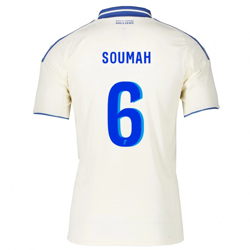Danxen Mujer Camiseta Mohamed Soumah #6 Champán Azul 2ª Equipación 2025/26 La Camisa