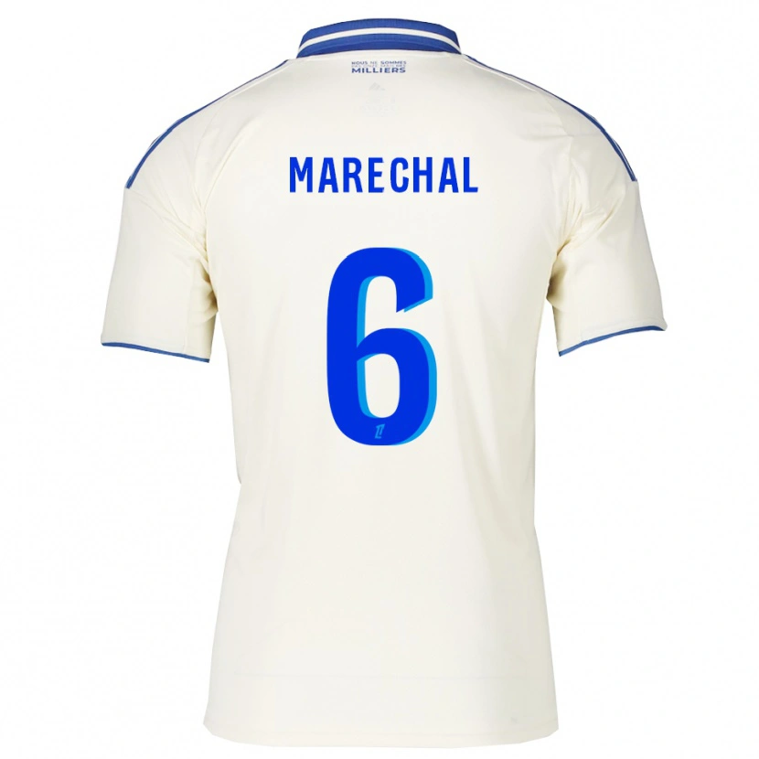 Danxen Mujer Camiseta Max Maréchal #6 Champán Azul 2ª Equipación 2025/26 La Camisa