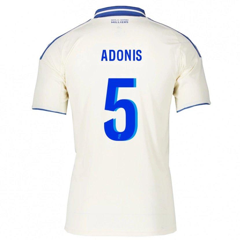 Danxen Mujer Camiseta Erwan Adonis #5 Champán Azul 2ª Equipación 2025/26 La Camisa