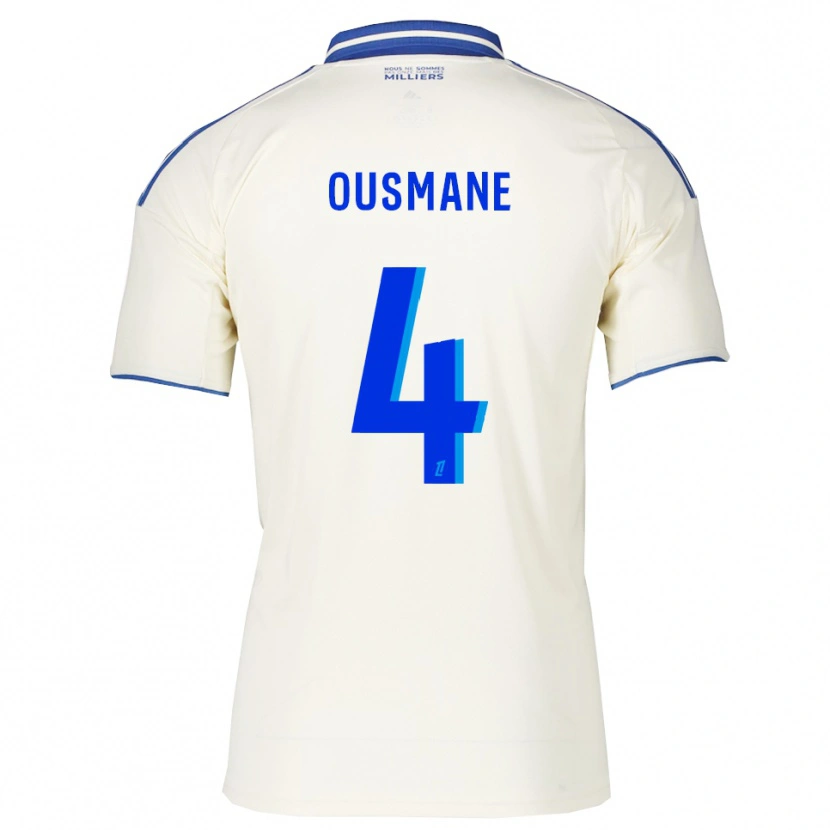 Danxen Mujer Camiseta Abdoulaye Ousmane #4 Champán Azul 2ª Equipación 2025/26 La Camisa