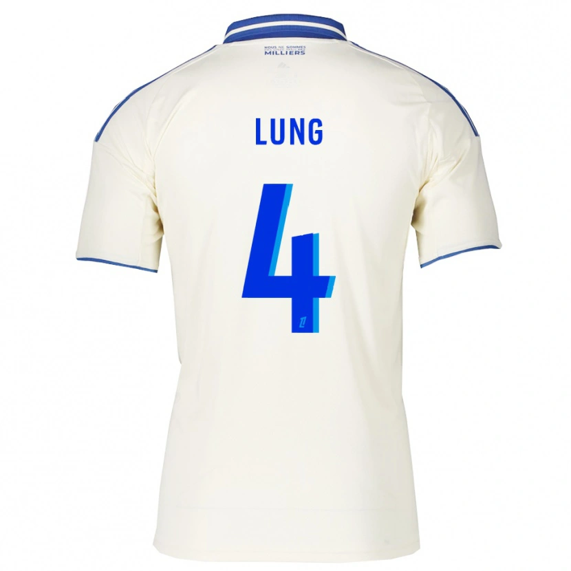 Danxen Mujer Camiseta Sacha Lung #4 Champán Azul 2ª Equipación 2025/26 La Camisa