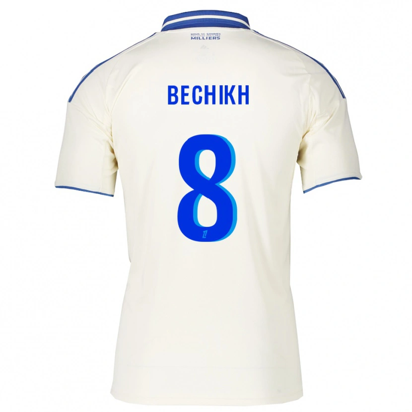 Danxen Mujer Camiseta Mohamed Bechikh #8 Champán Azul 2ª Equipación 2025/26 La Camisa