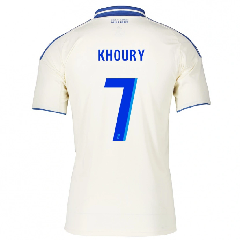 Danxen Mujer Camiseta Pilar Khoury #7 Champán Azul 2ª Equipación 2025/26 La Camisa