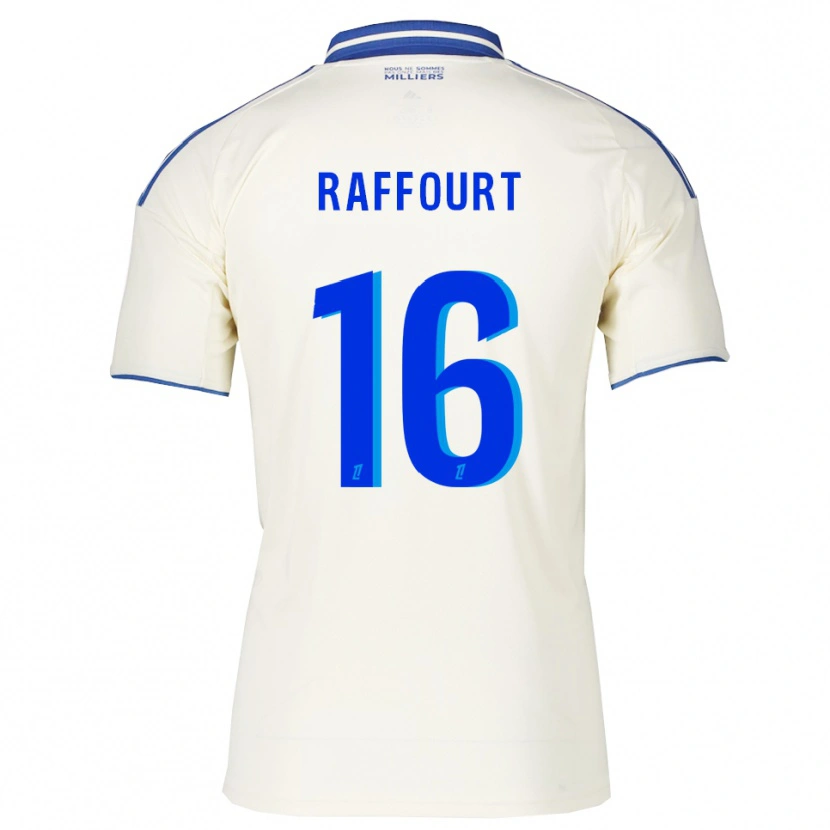 Danxen Mujer Camiseta Timéo Raffourt #16 Champán Azul 2ª Equipación 2025/26 La Camisa