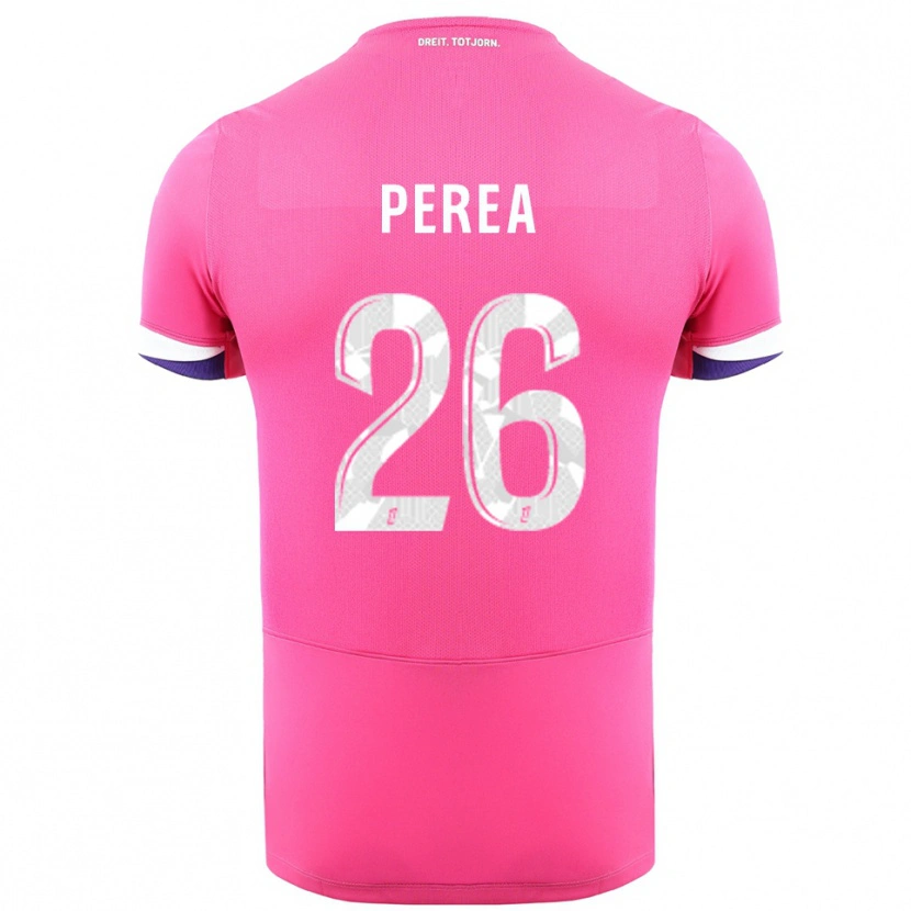Danxen Mujer Camiseta Marine Perea #26 Rosa Blanco 2ª Equipación 2025/26 La Camisa