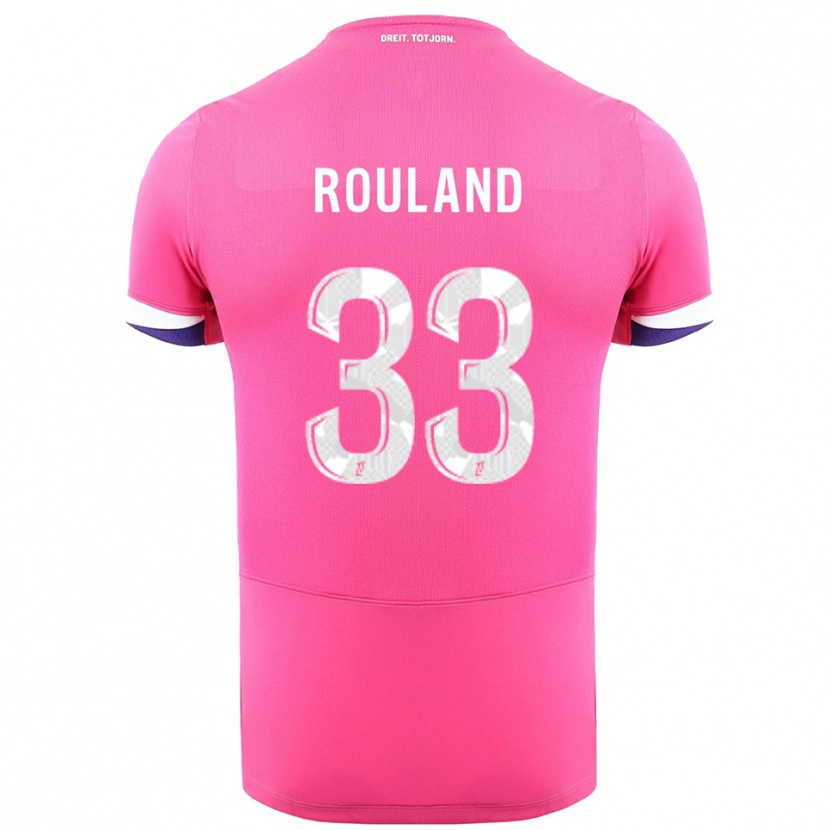 Danxen Mujer Camiseta Prune Rouland #33 Rosa Blanco 2ª Equipación 2025/26 La Camisa
