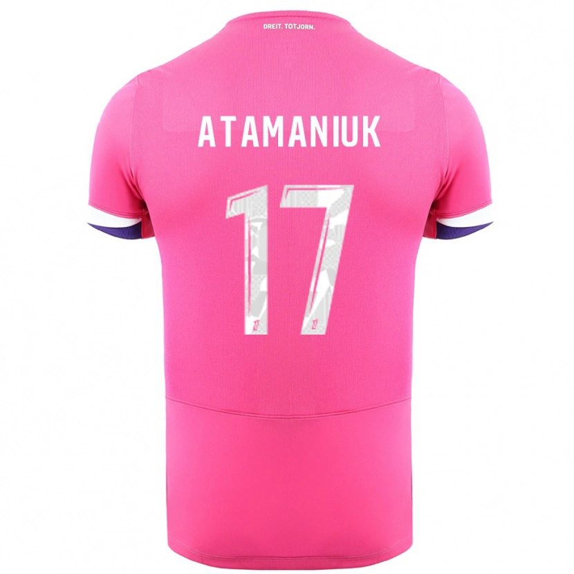 Danxen Mujer Camiseta Alexandra Atamaniuk #17 Rosa Blanco 2ª Equipación 2025/26 La Camisa