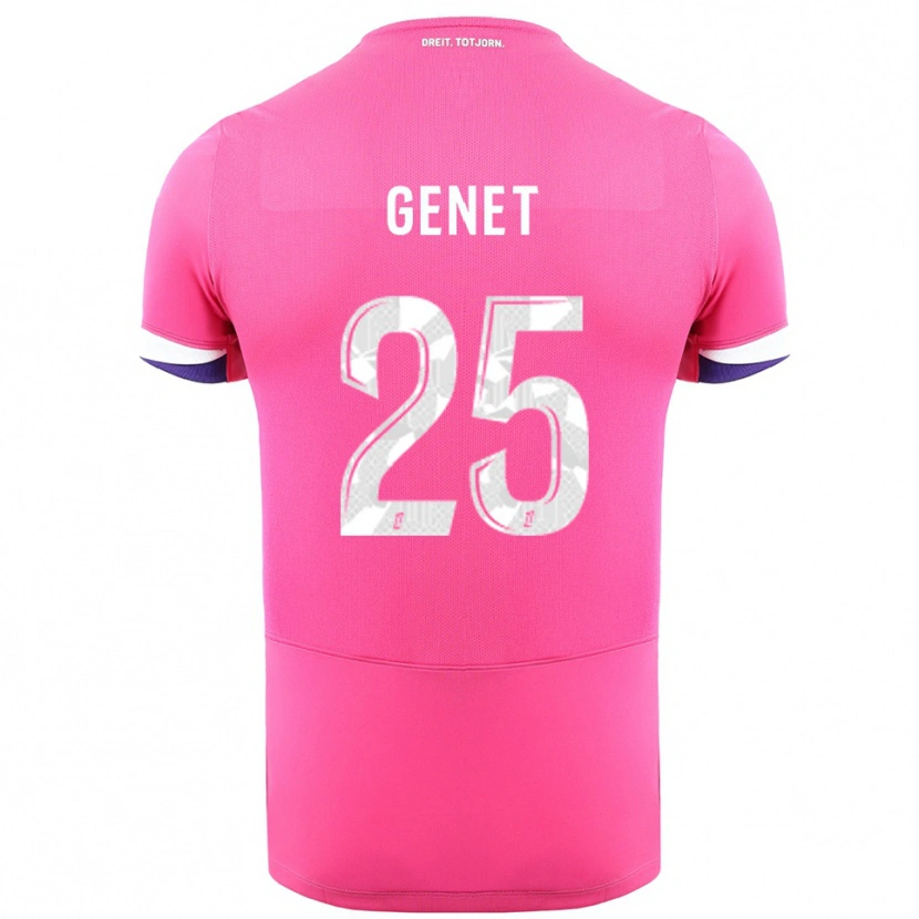 Danxen Mujer Camiseta Marine Genet #25 Rosa Blanco 2ª Equipación 2025/26 La Camisa