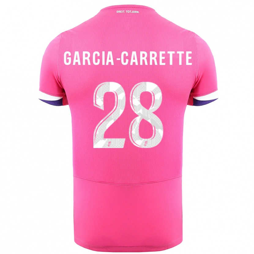 Danxen Mujer Camiseta Hortense Garcia-Carrette #28 Rosa Blanco 2ª Equipación 2025/26 La Camisa