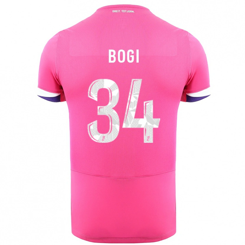 Danxen Mujer Camiseta Fiona Bogi #34 Rosa Blanco 2ª Equipación 2025/26 La Camisa