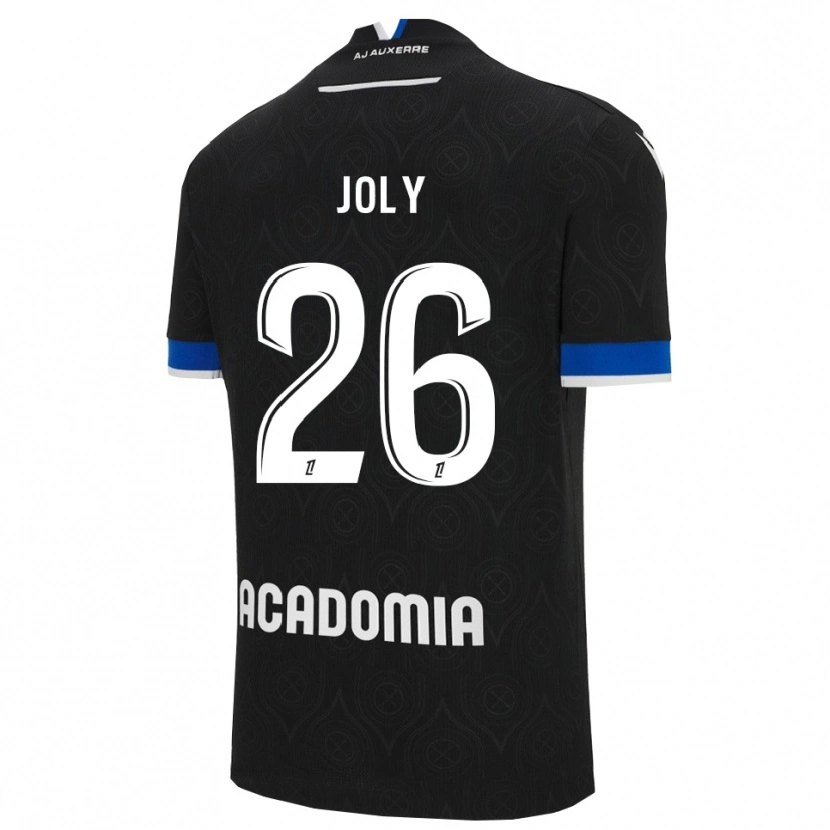 Danxen Mujer Camiseta Paul Joly #26 Negro Blanco 2ª Equipación 2025/26 La Camisa